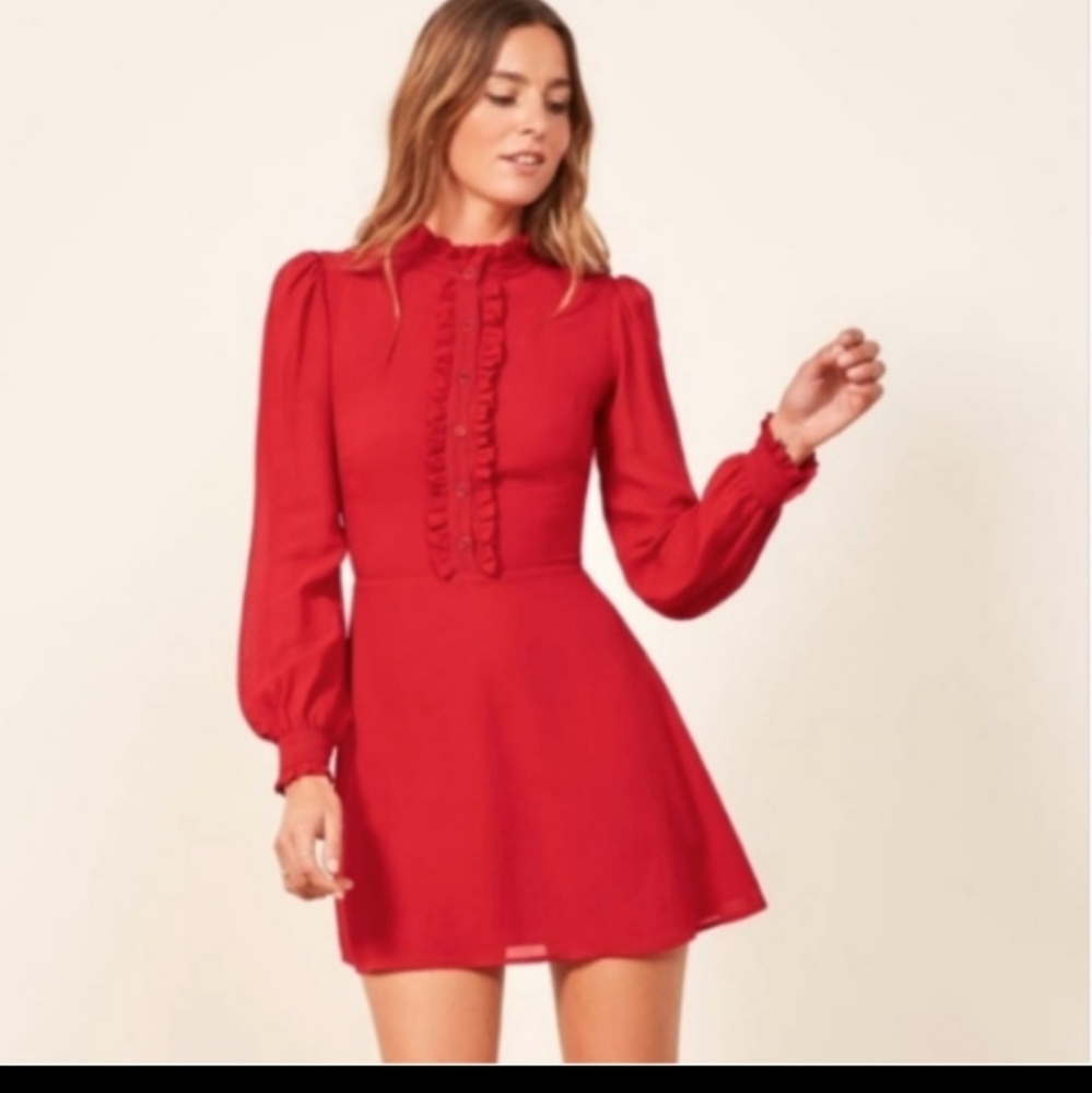 Reformation mathilda mini dress